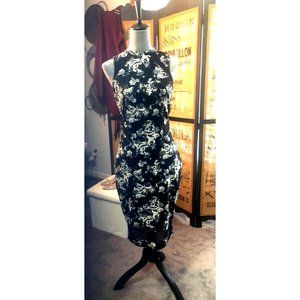 Material Girl Bodycon Black and White Dress Size Large
